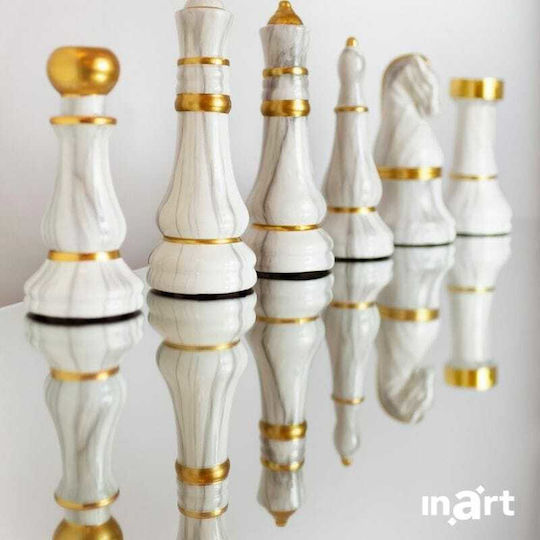 Inart Decorative Chess Piece made of Ceramic Material 9x9x22cm 1pcs
