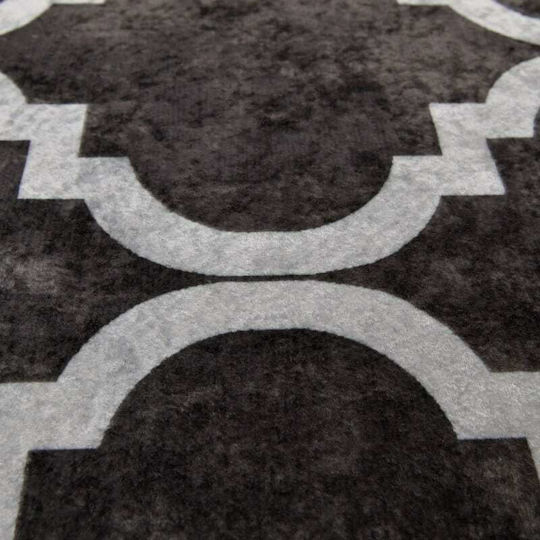 Inart Rectangular Rug White, Black 120x180cm