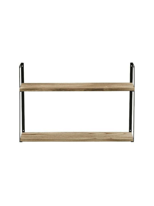 Shelf Wall Natural Beige / Black 60x15x40cm