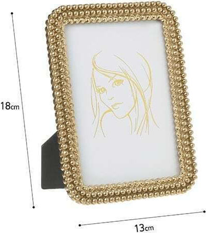 Inart Photo Frame Gold Polyresin 13x18 Inart Photo Frame Gold Polyresin 13x18