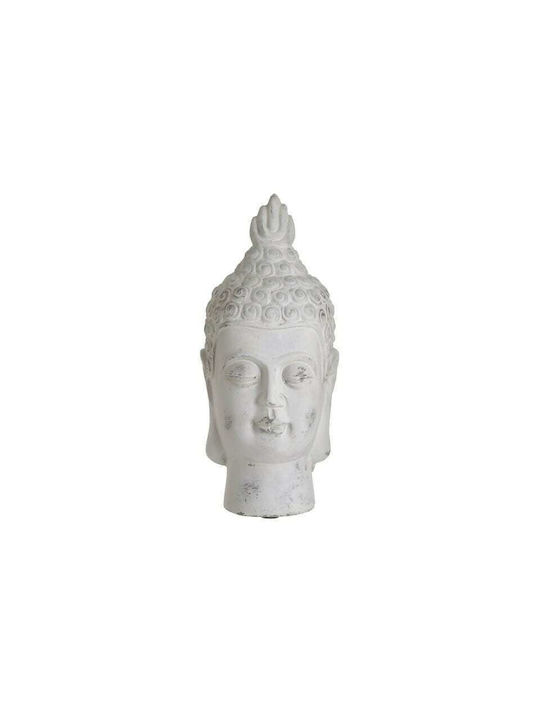 Inart Dekorativer Buddha aus Beton in Antique Grey 10x10x22cm 1Stück