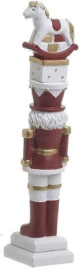 Inart Weihnachts-Nussknacker Mehrfarbig aus Polyresin Höhe 24cm.