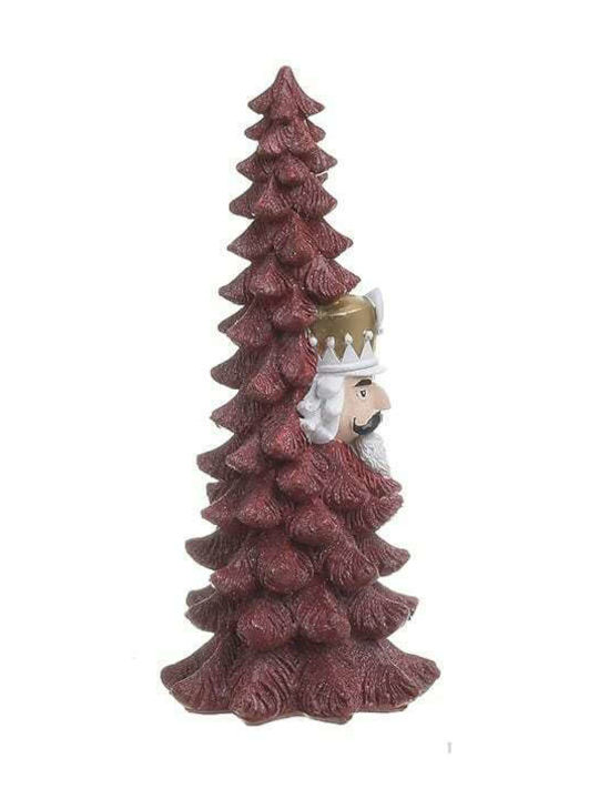 Inart Christmas Decorative Tree 21cm Red 2pcs