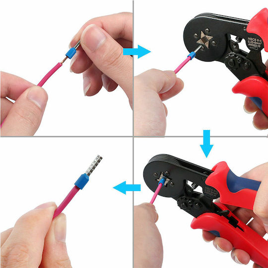 Exdel Tools Αυτορυθμιζόμενη Πρέσα Ακροδεκτών (Μήκος 180mm)