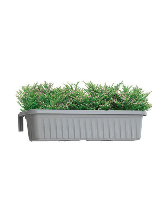 Plastic Grey Planter Box 50x20x18.5cm