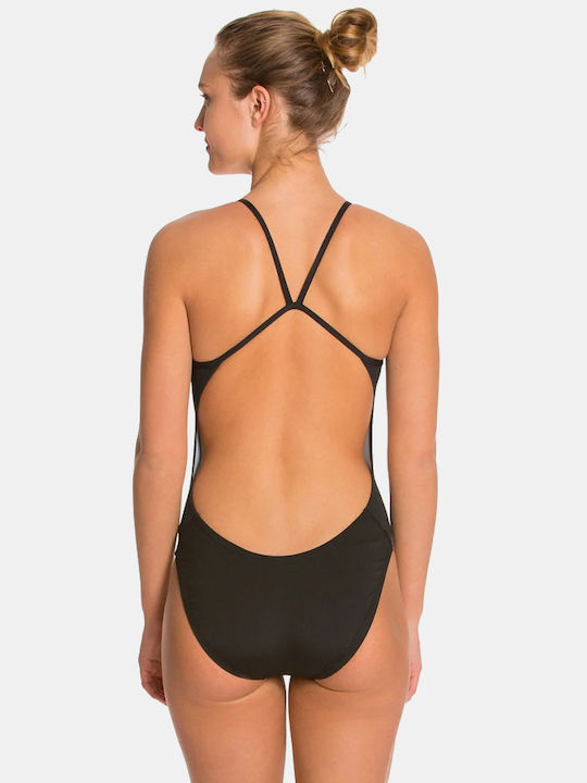 Nike Racerback Παιδικό Μαγιό Ολόσωμο Μαύρο