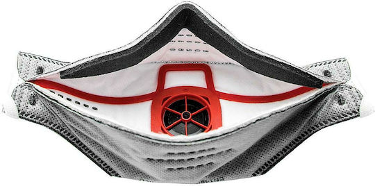 JSP SpringFit 436ML Schutzmaske FFP3 mit Ventil Gray 1Stück