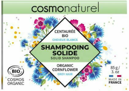 Cosmo Naturel Solid Organic Cornflower Shampoo for All Hair Types 85g