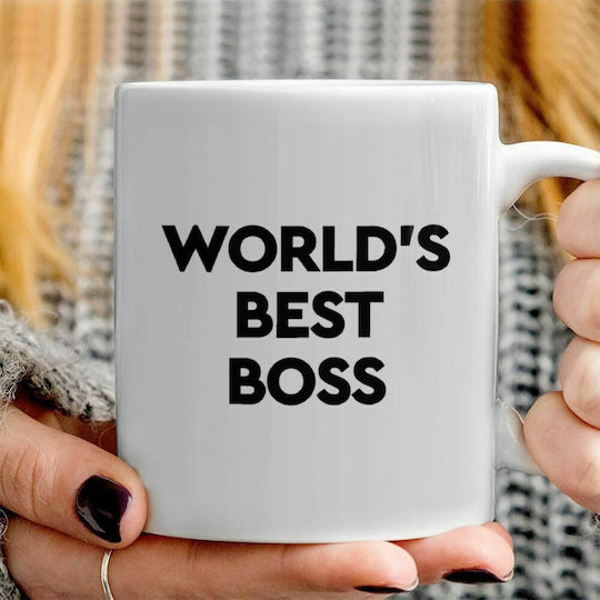 Koupakoupa World's Best Boss Mug Ceramic White 330ml