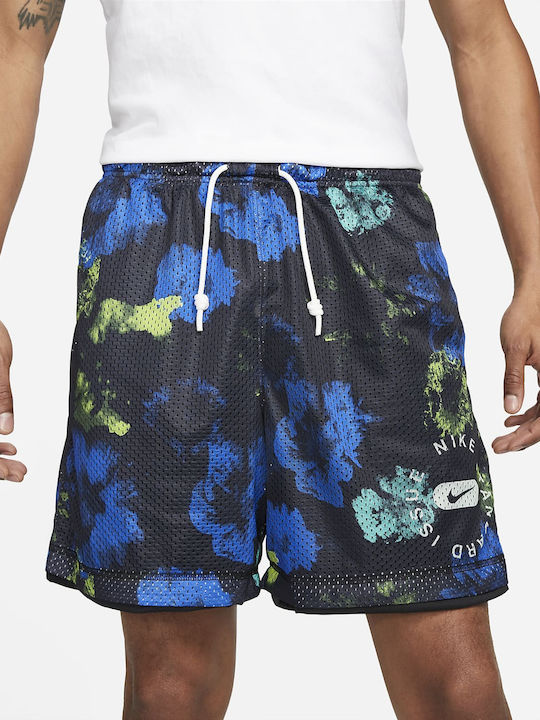 Standard Issue Reversible Αθλητική Ανδρική Βερμούδα Dri-FIT Black/Navy Blue/Yellow