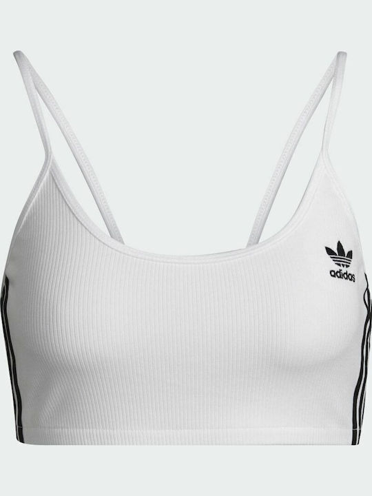 Adicolor Femei Atletic Sutien sport Alb