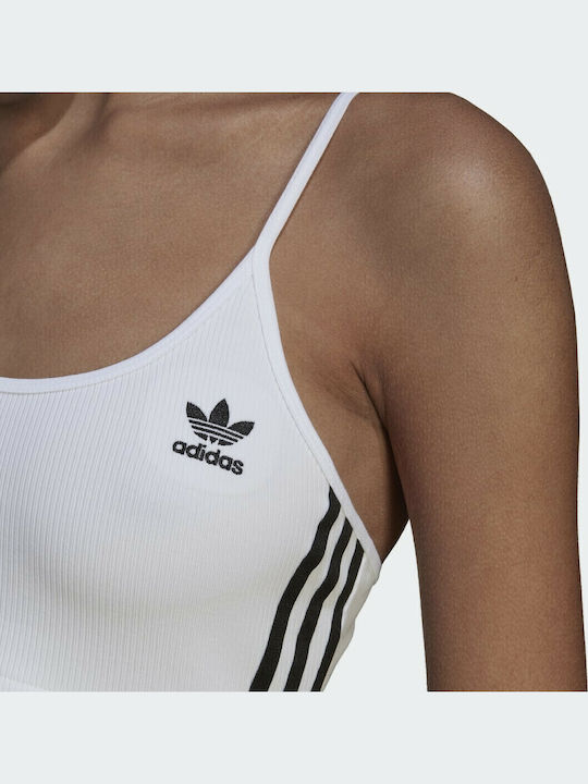 Adicolor Femei Atletic Sutien sport Alb