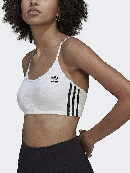 Adicolor Femei Atletic Sutien sport Alb