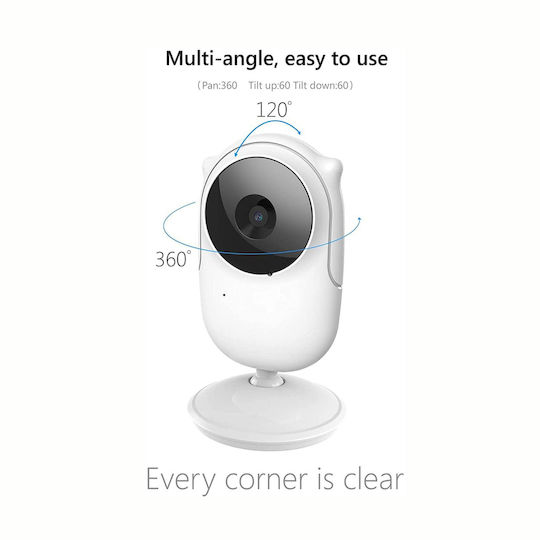 Wireless Baby Monitor with Camera & Screen 2.4" , Two-way Communication & Lullabies