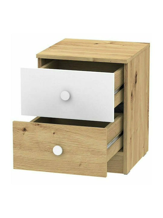 Wooden Bedside Table Nero 09 40x40x50cm