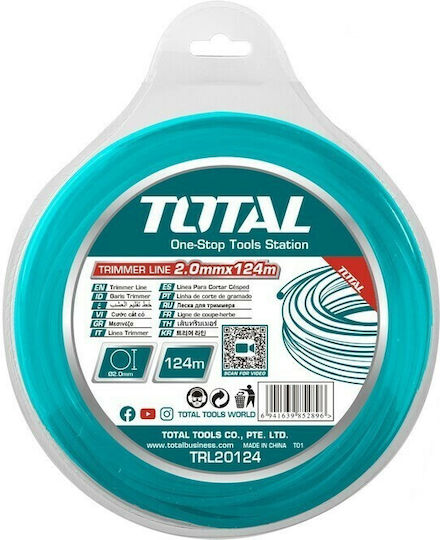 Total Round Brush Cutter Trimmer Line 2mm 124m TRL20124