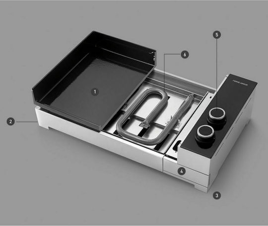 Forge Adour Premium G60 A Ψησταριά Υγραερίου με 2 Εστίες 5.3kW
