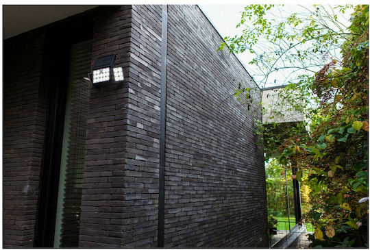 Lutec Tuda Wall Mounted Solar Light 7.4W 1500lm Warm to Cool White with Motion Sensor IP44 20.9cmx11.7cmx32.1cmcm