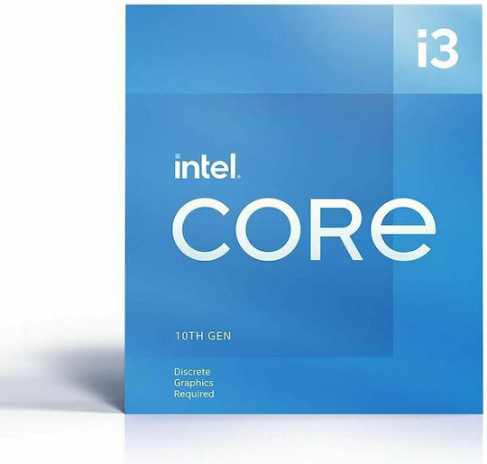 Intel Core i3-10105F 3.7GHz Επεξεργαστής 4 Πυρήνων για Socket 1200 σε Κουτί με Ψύκτρα