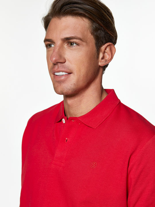 Snta Polo Pique with Short Sleeve Basic S Logo - Red