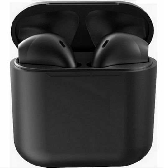 inPods 12 Earbud Bluetooth Handsfree Earphones with Sweat Resistance and Charging Case Black