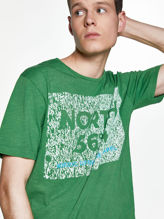 North 56°4 T-shirt with Nordic Offshore Ap. print - Green