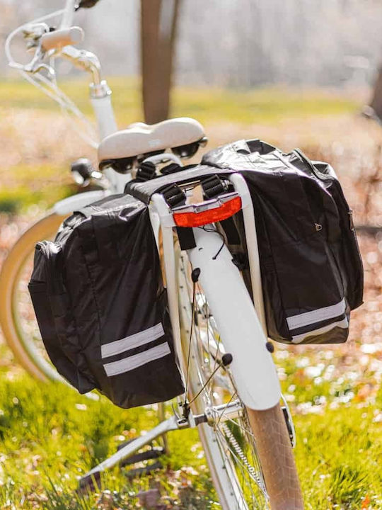 Forever Double Bike Carrier Gepäckträgertasche Schwarz BIKE00001