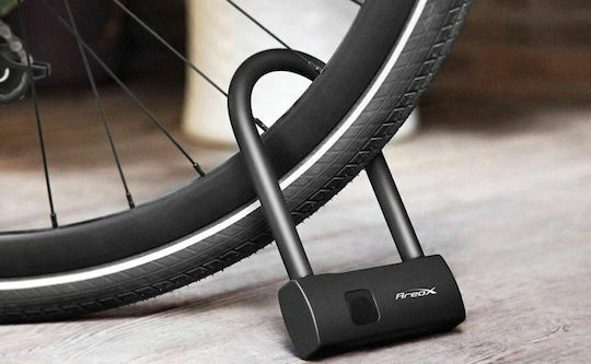 Xiaomi AreoX U8 Smart Fingerprint U-lock Short Bicycle Pedal Lock with Key Black