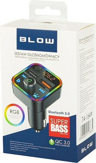 Blow FM Transmitter Autovehicul Qc3.0 cu Bluetooth
