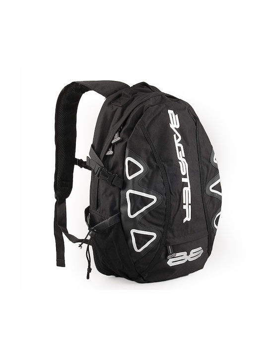 Bagster Σακίδιο Πλάτης Αναβάτη Player Black-White Μαύρο 18lt