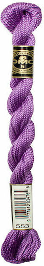 DMC Конец Бродерия Мулине Cotton Perle 115 No5 Памучна Violet 25м