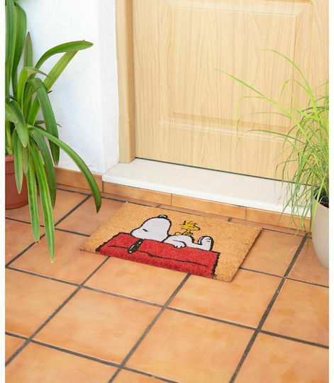 Grupo Erik Entrance Mat made of Coir Snoopy Brown 60x40cm