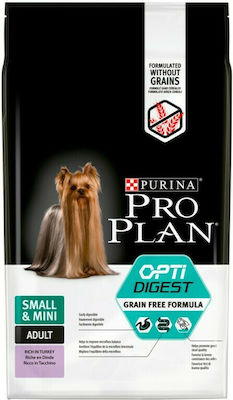 Purina Pro Plan OptiDigest Small & Mini Adult Grain Free Dry Dog Food for Small Breeds with Turkey 7kg