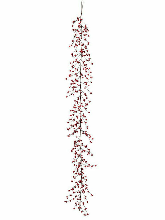 Iliadis Christmas Garland Red 180cm 1pc