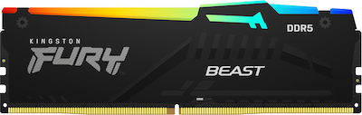 Kingston Fury Beast RGB 8GB DDR5 RAM mit Geschwindigkeit 6000 für Schreibtisch