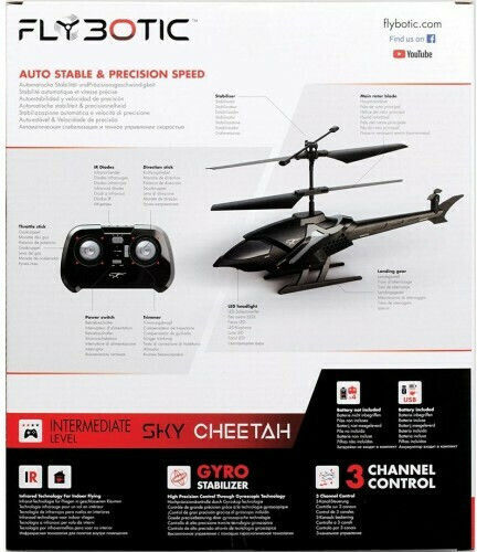 Silverlit Sky Cheetah Τηλεκατευθυνόμενο Ελικόπτερο Μαύρο