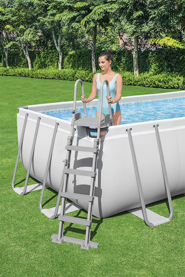 Bestway PVC Swimming Pool 19,281 L with Metallic Frame 640x274x132 cm White