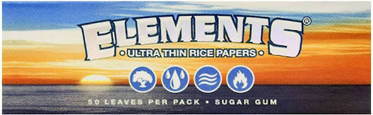 Elements Single Wide Cigarette Rolling Papers 50 sheets 1pcs