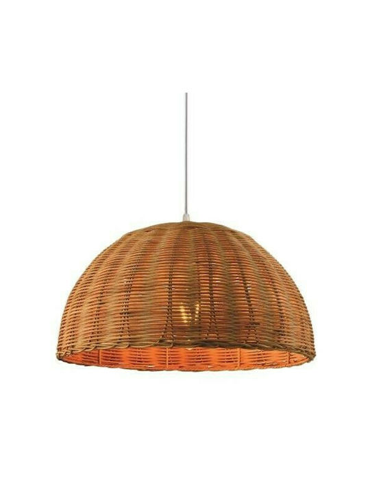 Eurolamp Pendant Light Suspension Bell for Socket E27 Brown