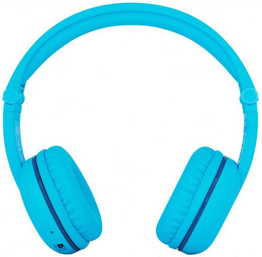 BuddyPhones Play Glacier Wireless / Wired Kids' On Ear Headphones Blue