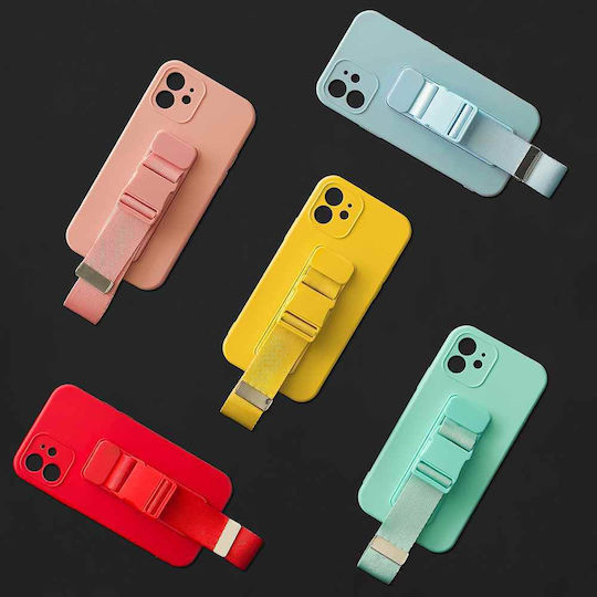 Hurtel Rope Air Bag Back Cover Silicone 1mm Red (Poco X3 NFC / X3 Pro)