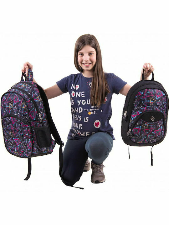 Pulse Purple Collision School Bag Backpack Elementary, Elementary in Purple color