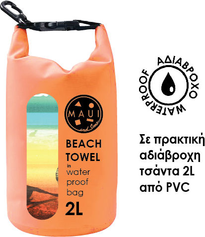 Maui & Sons Microfiber Body Towel 250gr/m² with Case Venice Beach 180x90cm