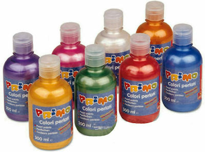 Primo Perlata Tempera Colour Paint Bottle 300ml Red