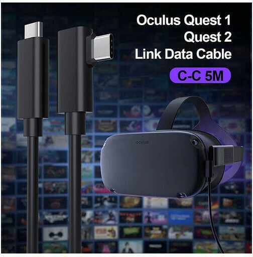 Nordic Angle (90°) USB 3.1 Cable USB-C male - USB-C Μαύρο 5m USBC-VR5MCC