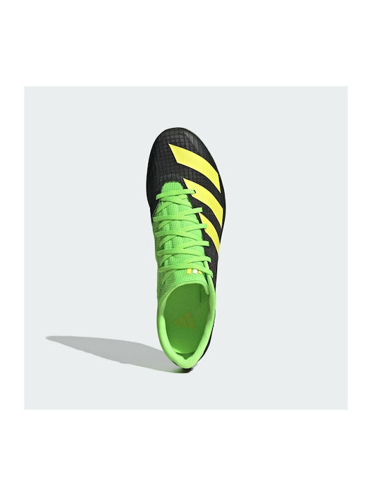 Distancestar Sport Shoes Spikes Core Black / Beam Yellow / Solar Green