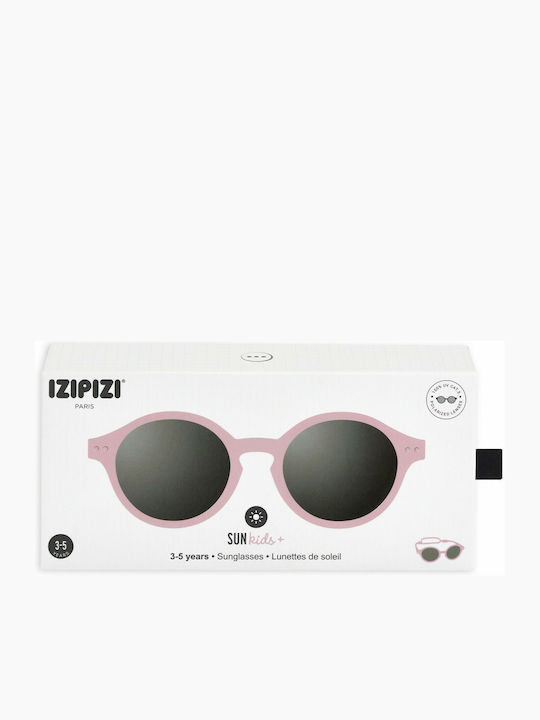 Izipizi D Round Kids Sunglasses with Polarized Lens Pastel Pink for 3-5 Years