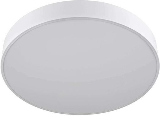 GloboStar Burton Deckenleuchte 60cm Weiß mit Integrierter LED und Fernbedienung
