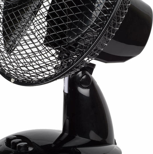 Zilan Επιτραπέζιος Ανεμιστήρας 25W Διαμέτρου 22.8cm Μαύρος
