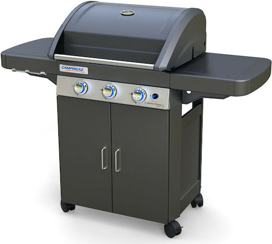 Campingaz 3 Series Classic LD Plus Gasgrill Gusseisen Rost und Platte mit 3 cm 9.6kW